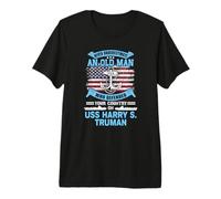 Never Underestimate USS Harry S. Truman CVN-75 Veteran Maglietta Premium