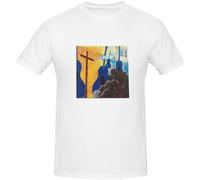 neverchange Men's Chris Rea Blue Guitars Funny Tee Shirts T-Shirts White XXL
