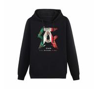 neverchange Men's Heavyweight Hooded Canelo Alvarez Boxing Logo Long Sleeve Sweatshirts L
