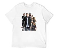 neverchange Men's Ronghua House M.D Everybody Lies Licensed T-Shirts White S