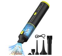 NEVERLAND Aspirabriciole Senza Fili, 20KPa Aspirapolvere Auto Portatile, 3 velocità Aspirapolvere Auto con Potente Aspirazione, Mini Aspirapolvere Ricaricabile per Auto, Ufficio, Peli Cane, Nero