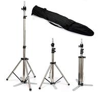 Neverland Treppiede di supporto per manichini e teste per parrucchieri in acciaio INOX lunghezza regolabile da 84 a 150 cm