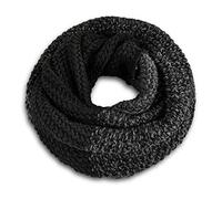 Neverless® Sciarpa ad anello da donna, scialle invernale, sciarpa a tubolare, in lana grezza, bicolore, Taglia unica