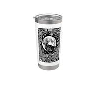 Nevermore Quoth The Dodo Divertente Gotico Estinto Paleontologia Bicchiere termico in acciaio inox doppia parete