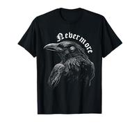 Nevermore Quoth The Raven Poem Edgar Allan Poe Meme Maglietta