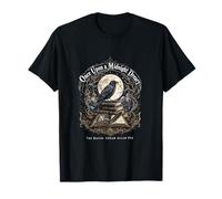 Nevermore Raven Edgar Allan Poe Gothic Literature Design Maglietta