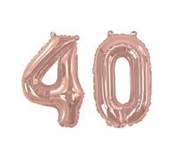 Neviti 81.3cm Oro Rosa Palloncini Stagnola 0 A 9 E 5.1x40.6cm - 16, 18, 20, 21,