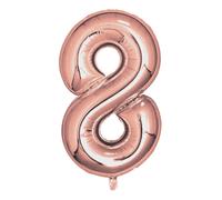 Neviti 81.3cm Oro Rosa Palloncini Stagnola 0 A 9 E 5.1x40.6cm - 16, 18, 20, 21,