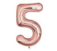 Neviti 81.3cm Oro Rosa Palloncini Stagnola 0 A 9 E 5.1x40.6cm - 16, 18, 20, 21,