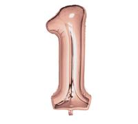 Neviti 81.3cm Oro Rosa Palloncini Stagnola 0 A 9 E 5.1x40.6cm - 16, 18, 20, 21,