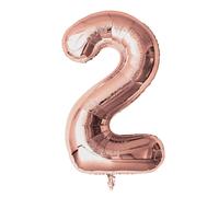Neviti 81.3cm Oro Rosa Palloncini Stagnola 0 A 9 E 5.1x40.6cm - 16, 18, 20, 21,