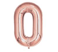 Neviti 81.3cm Oro Rosa Palloncini Stagnola 0 A 9 E 5.1x40.6cm - 16, 18, 20, 21,
