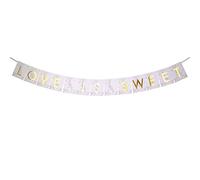 Neviti Bandierine con Scritta in Marmo - Candy Buffet, Carta, 200 x 0.1 x 12.5 cm