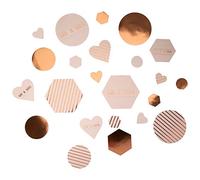 Neviti Geo Blush-Coriandoli da tavola, Carta, 5 x 5 x 0.1 cm