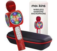 NEVLERS Karaoke Microphone with Wireless Bluetooth Speaker, Voice Changer and Colorful LED Lights, Easy To Use Portable Ka.