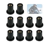 Nevoluxer 10 dadi per parabrezza M4/M5 e parabrezza, ideali per il fissaggio di parabrezza moto (Straight Cylinder, M4)