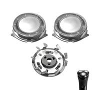 Nevoluxer 3 Pezzi Set Testine di Rasatura di Ricambio per Philips Serie 5000, 3000, 1000 e Aquatouch - Compatibile con Sistema Rotazione 360°, Facile da Pulire
