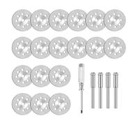 Nevoluxer Per Dremel: 20 Mini Dischi Diamantati da Taglio con Gambo 3mm - Per Pietra, Vetro e Ceramica. Taglio di Precisione per Ogni Lavoro!