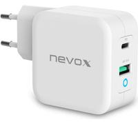 Nevox 65W USB - C Power Delivery (PD) + caricabatterie QC3.0 GaN, bianco NEW