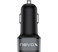 nevox USB PD 30W Type C + QC3.0 Kfz LadegerÃÂ¤t - Total 48Watt schwarz NEW