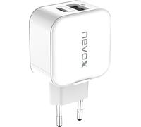 Nevox USB PD Type C + caricabatterie QC3.0 18W bianco NEW