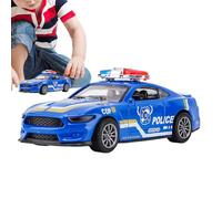 NevPuose Auto guidate da attrito per bambini piccoli, Auto Modello di polizia di gioco di ruolo interattivo in lega, Giocattoli per auto per bambini da 3 a 8 anni migliorano l'immaginazione e la