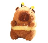 NevPuose Bee Capybara Plush Keychain - Small Soft Animal Toy, Vibrating Wing Plush Decoration, Cute Capybara Plushs For Home Car Bedroom | Fun Collectible Keyring Ornament For Children Adults Gift
