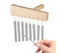 NevPuose CHIMES PERCUSIONI, CHIME DI MEDITAZIONE | 8 toni CHIME con knock stick | Strumenti a percussione a mano, strumenti di guarigione sonori per adulti donne principianti