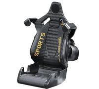 NevPuose Dispositivo di supporto mobile: morsetto di ventilazione per auto, supporto girevole per secchio da corsa, struttura di bloccaggio ispirata alla cintura di sicurezza