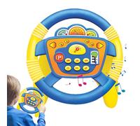 NevPuose Giocattolo A Forma di Volante,Gioco di Guida Interattivo con E Suoni,Volante Giocattolo per Seggiolino Auto - per Bambini E Bambine per Compleanno E Natale Gioco di Apprendimento Educativo