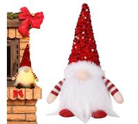 NevPuose Natalizio - 30 cm Bambola Peluche Alimentata a Batteria - Bambola Funzionante A Batteria | Per Feste Natalizie Compleanno Casa Ufficio Libreria Cucina Appartamento Camera Da Letto