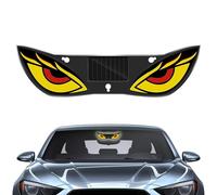 NevPuose Occhi LED Per Parabrezza 'Auto - Segnale Dinamico per Finestrino Alimentato a Energia Solare | Auto Occhi LED Animati - per SUV, Camper, Berlina, Furgone, Veicoli, Viaggio su Strada e