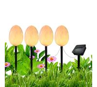 NevPuose pasquali, a forma di di Pasqua per esterni con paletto, lampada da sentiero impermeabile, decorazione artistica da cortile, decorazioni per le vacanze per