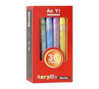 NevPuose Set di marcatori di vernici acriliche, marcatori di vernice acrilica - Segnali da colorare di punta fine | Strumento di pittura impermeabile, forniture per artigianato per artisti o
