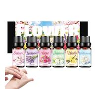 NevPuose Set di Oli profumati | Calmante edificante a Lunga Durata - Olio per diffusore di da 10 ml - Umidificatore per Viaggi su Strada, Natale, Festa della Mamma