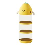 NevPuose Tubo Organizzatore Di Animali Da Peluche Porta Del Tubo Di Stoccaggio Peluche Trasparente A Forma Di Pera | Tubo Organizzatore Di Giocattoli Per Risparmio Spaziale Verticale Con Coperch