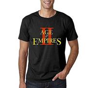 nevr Age of Empires II Tshirt Men's T-Shirt_603 Black Black L