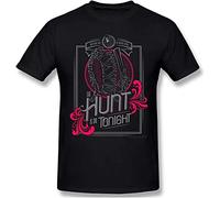 nevr The Hunt T Shirt Popular Men's Short Sleeve Men White Bloodborne ARPG Games Printed Tshirt Large Tshirts Cotton Tops Black 3XL