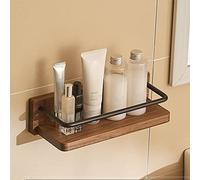 NevStp Mensola da bagno in legno massello per lavabo a parete per cosmetici, impermeabile, multifunzionale, per camera da letto, cucina, armadietti, asciugamani, antiruggine, robusto, durevole/a/30