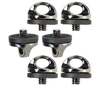 New 1/10,2 cm Quick Release chiusura a vite per fotocamera tracolla collo laccio Rapid metallo a vite per rilascio rapido/R-Strap/del collo imbracatura della cinghia per DSLR/SLR/Evil fotocamera, 6pcs
