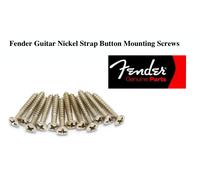 New 12 Fender Strap Button - 0016188049 - Nichel - Chitarra / Tele / Pj Basso
