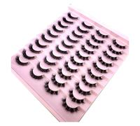 New 20 Pairs Natural False Eyelashes Fake Lashes Long Makeup 3d Mink Lashes Extension Eyelash Mink Eyelashes for Beauty(20pairs-ja31)