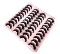 New 20 Pairs Natural False Eyelashes Fake Lashes Long Makeup 3d Mink Lashes Extension Eyelash Mink Eyelashes for Beauty(20pairs-Z12)