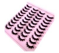 New 20 Pairs Natural False Eyelashes Fake Lashes Long Makeup 3d Mink Lashes Extension Eyelash Mink Eyelashes for Beauty(20pairs-ja29)
