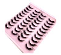 New 20 Pairs Natural False Eyelashes Fake Lashes Long Makeup 3d Mink Lashes Extension Eyelash Mink Eyelashes for Beauty(20pairs-ja32)