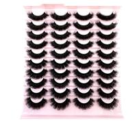 New 20 Pairs Natural False Eyelashes Fake Lashes Long Makeup 3d Mink Lashes Extension Eyelash Mink Eyelashes for Beauty(20pairs-ja44)