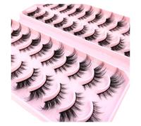 New 20 Pairs Natural False Eyelashes Fake Lashes Long Makeup 3d Mink Lashes Extension Eyelash Mink Eyelashes for Beauty(20pairsAY02)