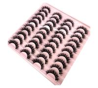 New 20 Pairs Natural False Eyelashes Fake Lashes Long Makeup 3d Mink Lashes Extension Eyelash Mink Eyelashes for Beauty(20pairs-Z9)