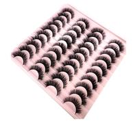 New 20 Pairs Natural False Eyelashes Fake Lashes Long Makeup 3d Mink Lashes Extension Eyelash Mink Eyelashes for Beauty(20pairs-Z14)