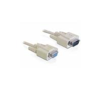 84064 Cavo D-Sub 9pin Femmina,D-Sub 9pin Maschio 2m Beige DELOCK